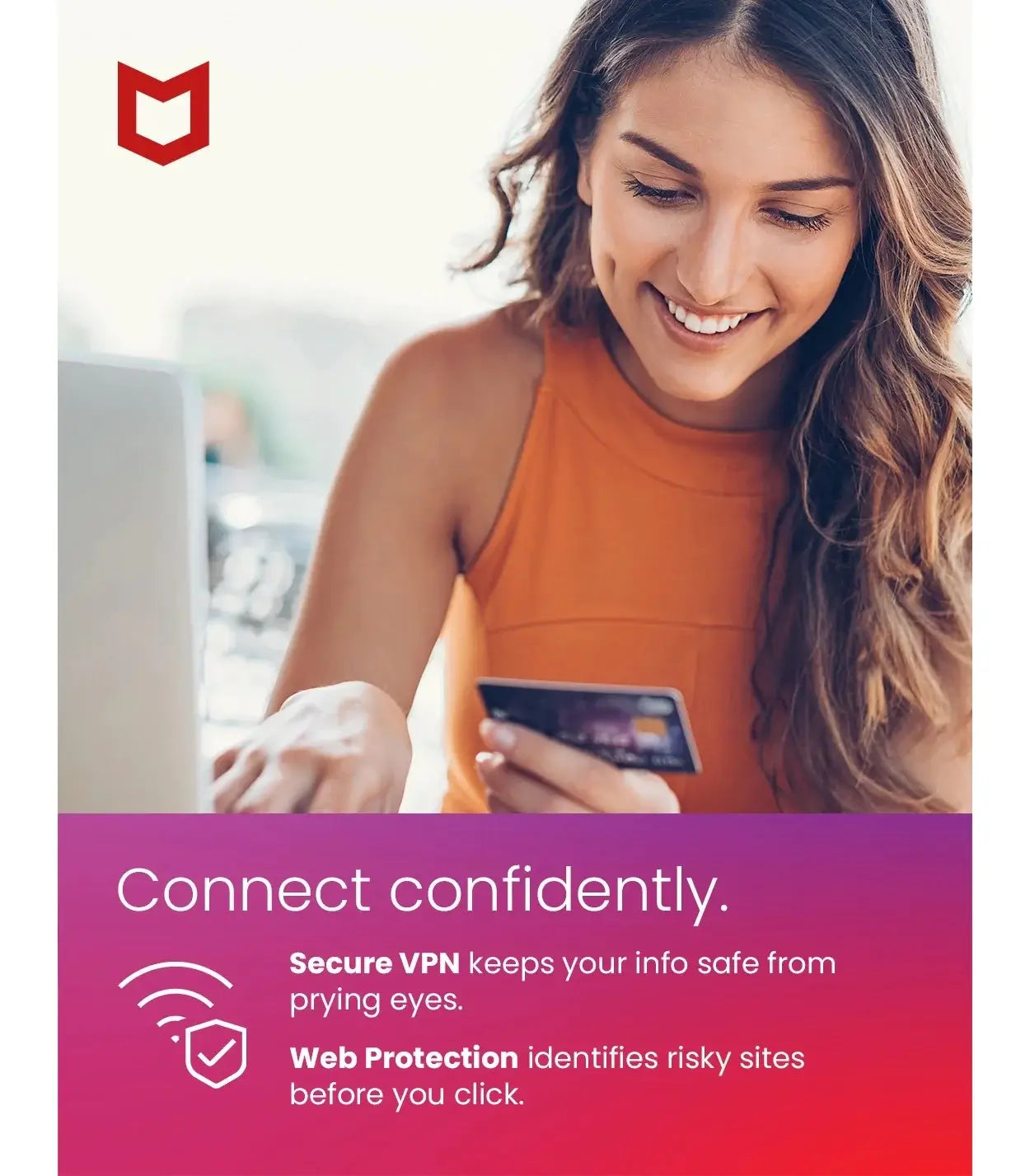 McAfee Total Protection 2023 + VPN | 5 Devices | 1 Year | Windows - Mac - Android - iOS