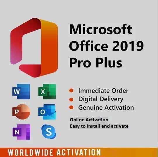 Microsoft Office 2019 Professional Plus  Windows license for Five PC